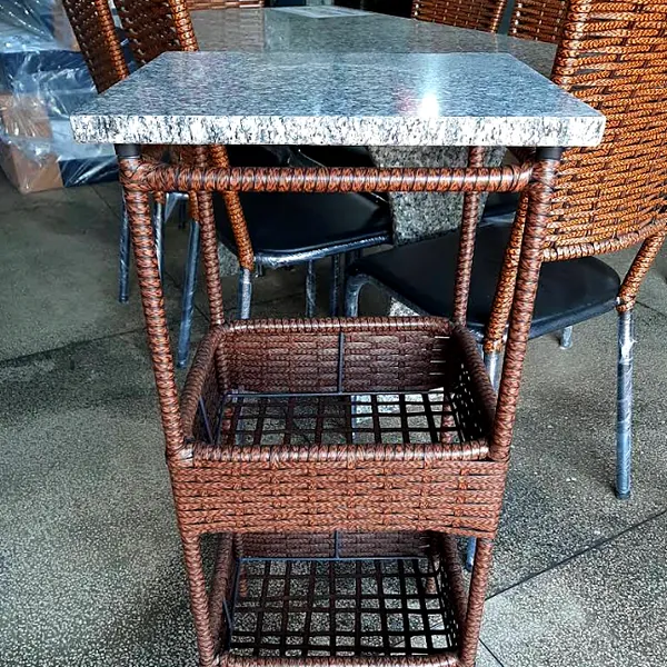 Móvel com cestos exposto na Tend Tudo
